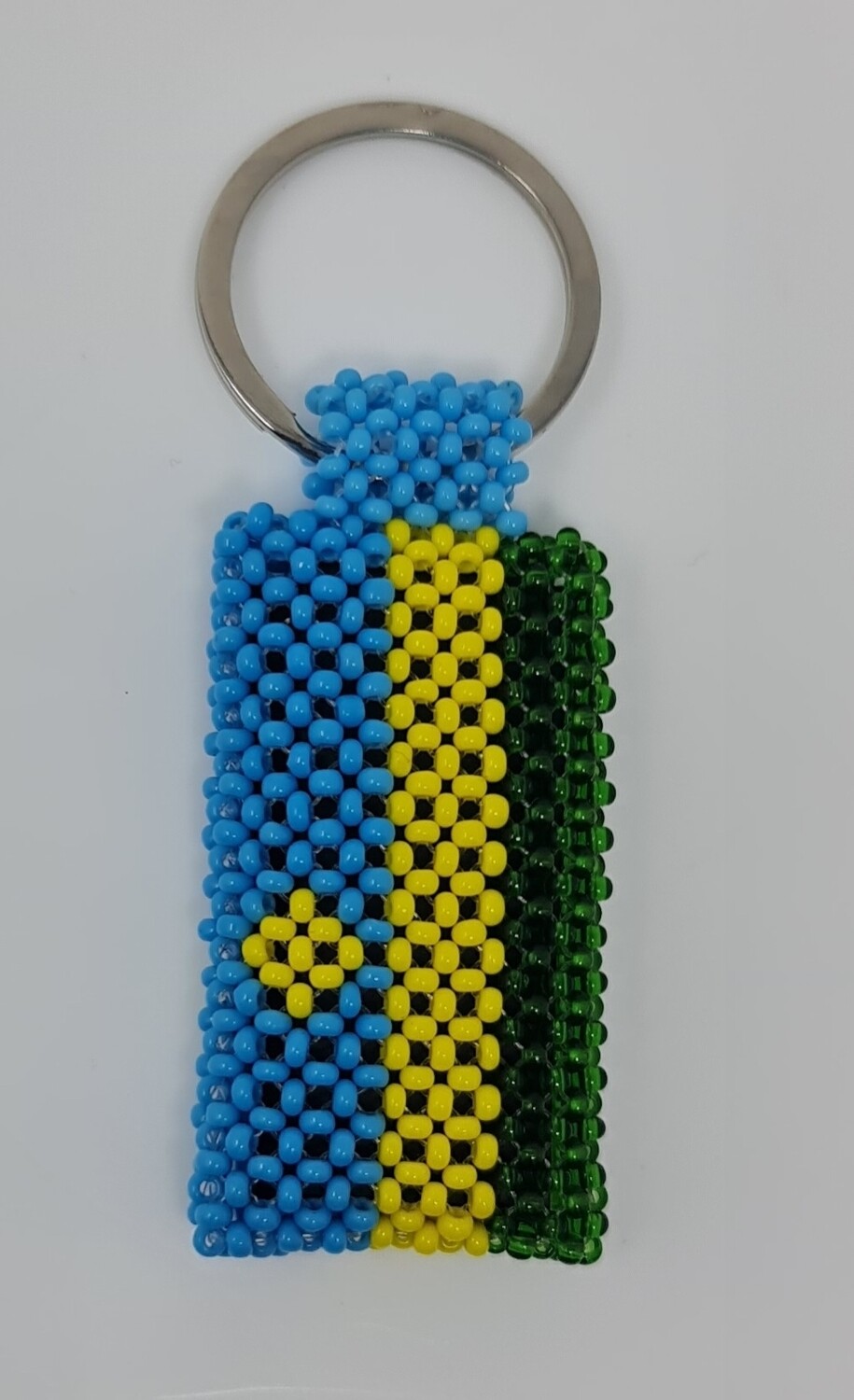 Hand Beaded Keyring - Rwanda