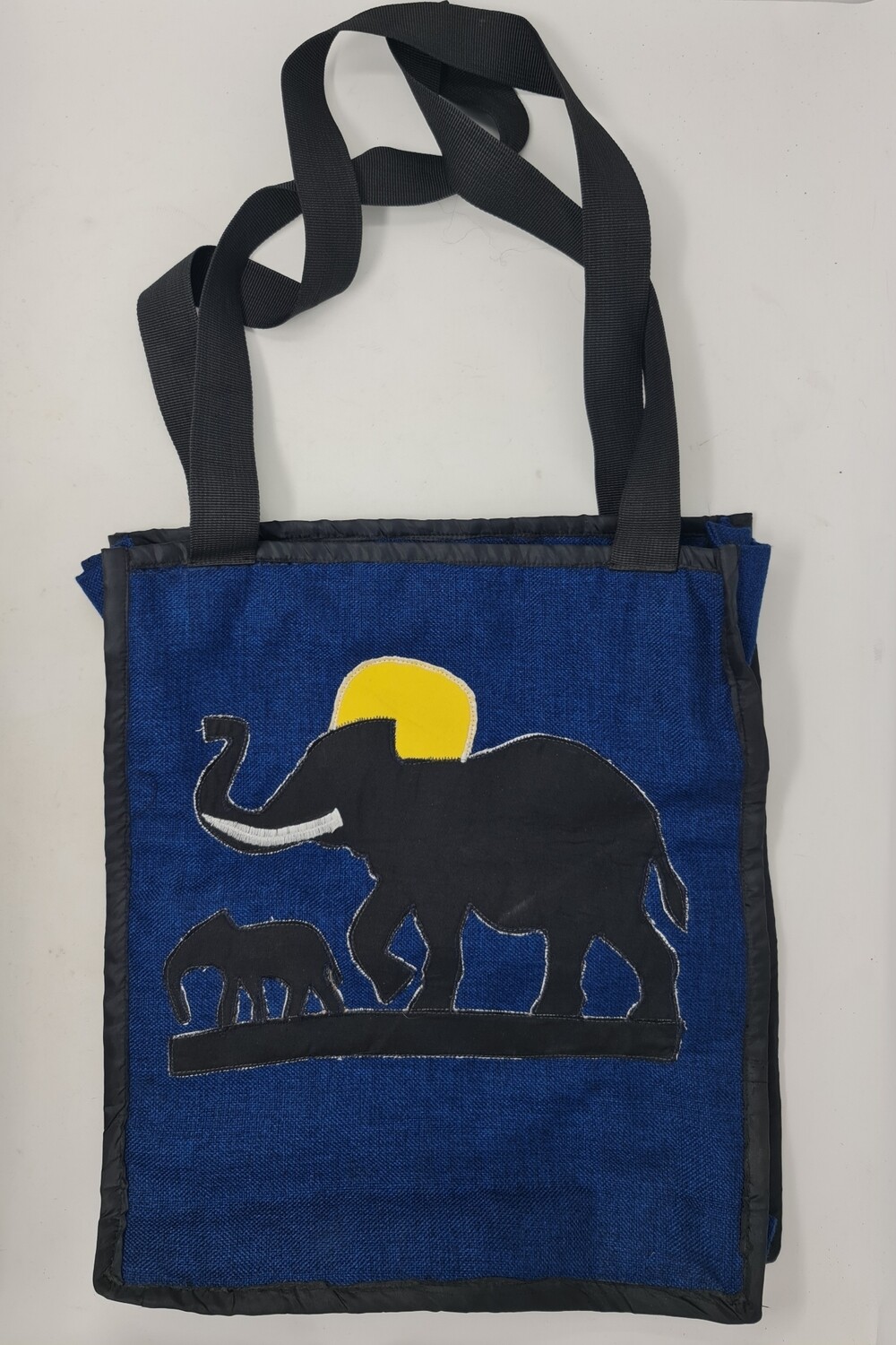 Asilia Tote Bag - Tembo na Mtoto Blue - Size 35cm x 41cm