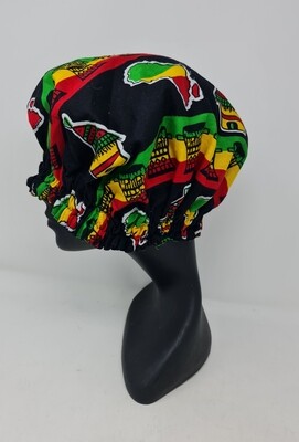 Afrika - Hair Bonnet with Satin Lining