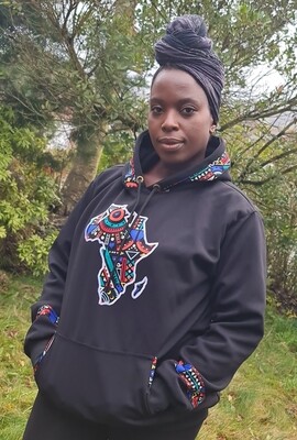 Map of Africa Hoodie - Large and 2XL