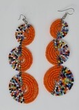 Kachungwa- Masai Beaded Earrings - 10cm