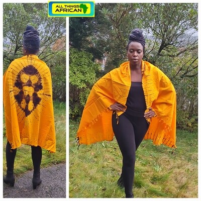 Tarime Handmade African Tie and Dye Fabric 100% Cotton