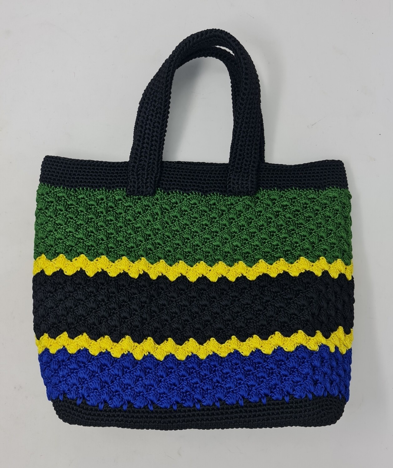 Serengeti - Woven Handbag With Tanzania flag colours
