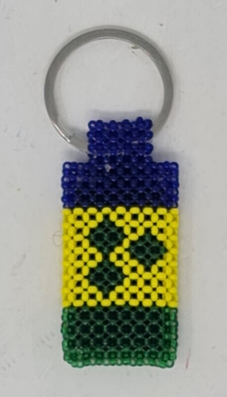 Hand Beaded Keyring -  Saint Vincent and the Grenadines
