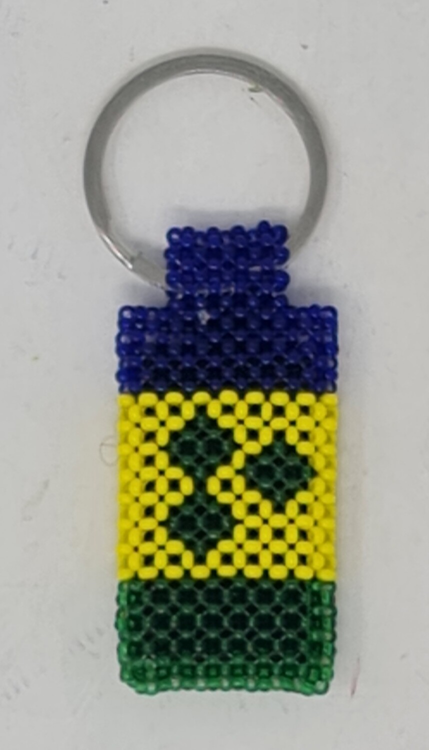Hand Beaded Keyring -  Saint Vincent and the Grenadines