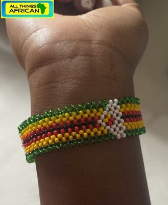 Adjustable Hand Beaded Bracelets - Zimbabwe