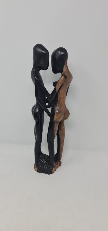 Ebony wood Love Couple  Length 30cm