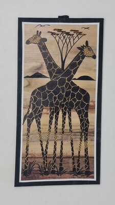 African Banana Artwork -  20cm x 41cm - Twiga Tandika
