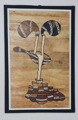 African Banana Artwork -   30cm x 46cm - Utamaduni
