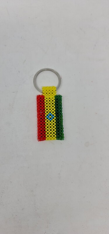 Hand Beaded Keyring - Ethiopia
