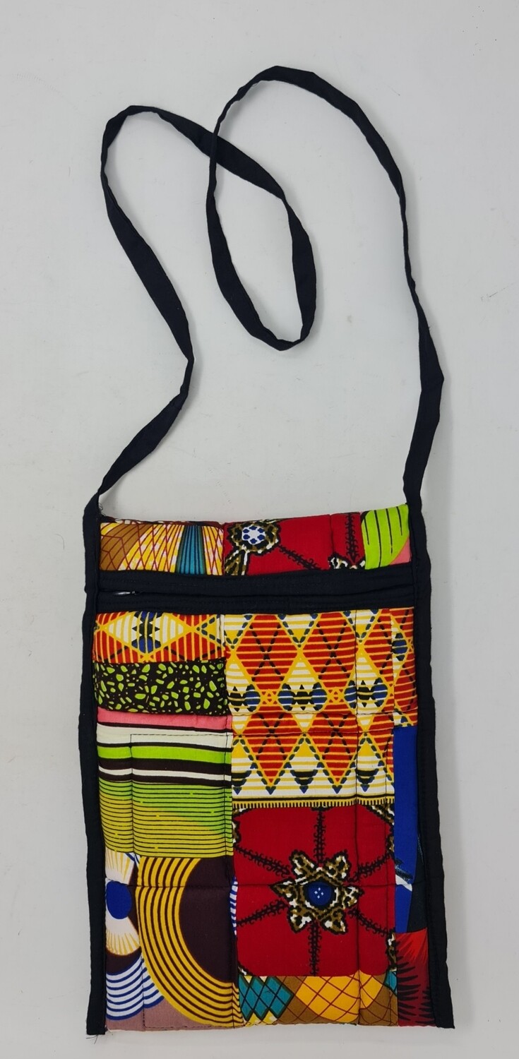Handmade Cross-Body Bag - Pattern mix Kitenge