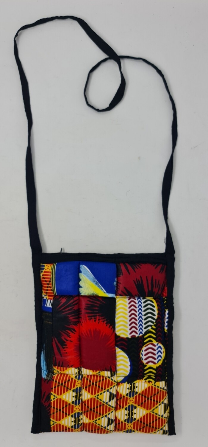 Handmade Cross-Body Bag - Pattern mix chitenge