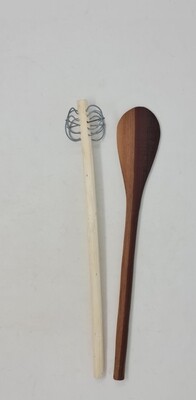 Carved Natural Wood Cooking Spoon Set - Mapishi