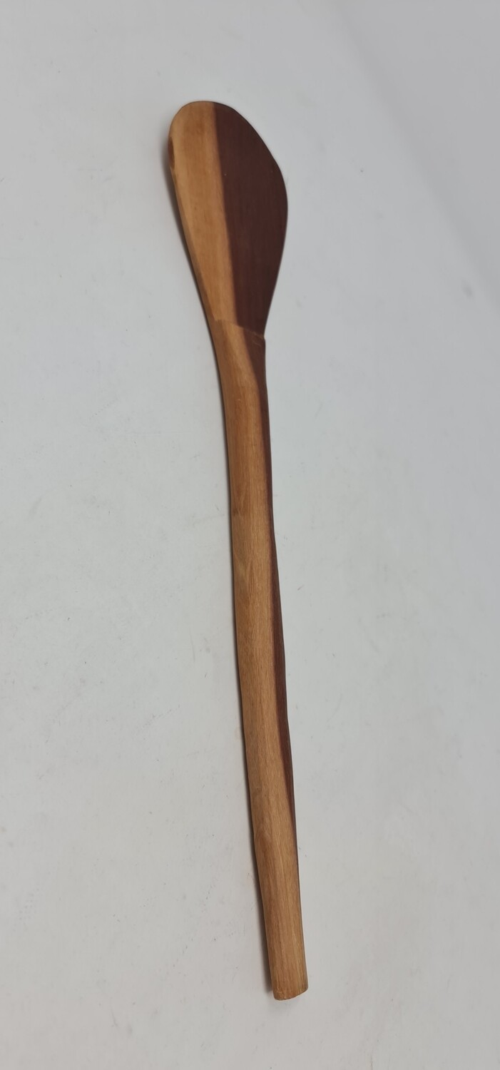 🇬🇧 African Handcrafted Cooking Spoon – Two-Tone Hardwood (41cm) Made in Tanzania 🇹🇿