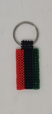 Hand Beaded Keyring - Pan Afrika colours