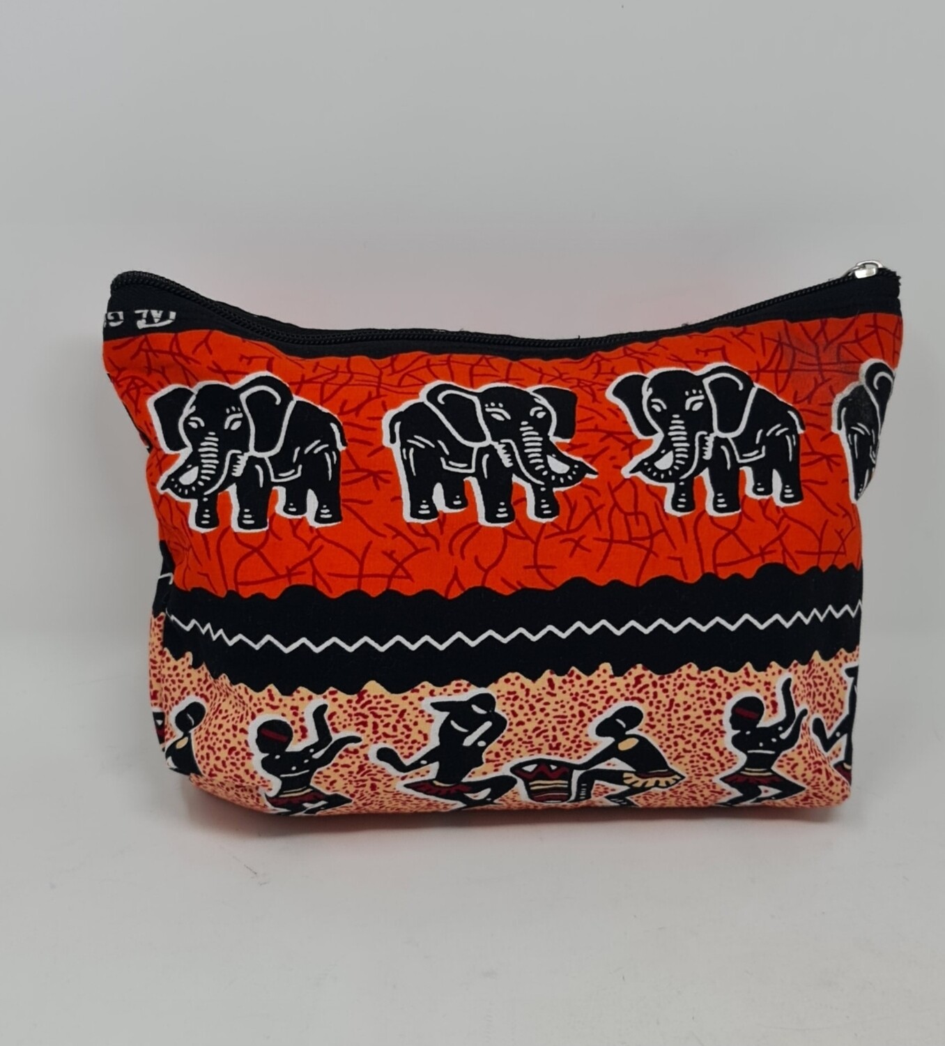 African Print Cosmetic/Makeup/Toiletry Bag 19cm x 25cm - Lamu