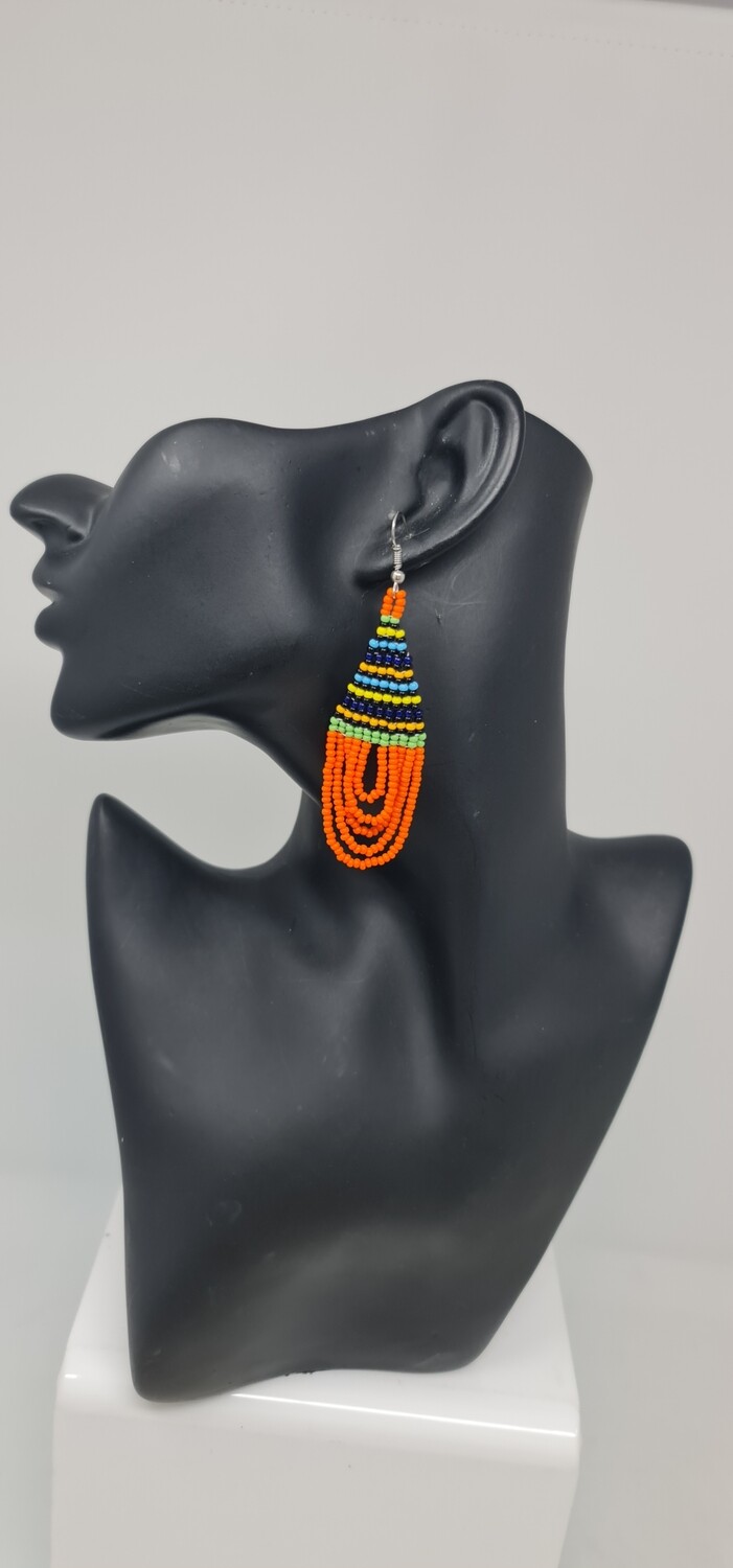 Hand Beaded Earrings - Nadima