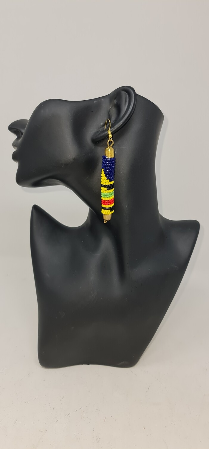 Kijiti beaded Earrings - 8cm