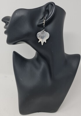 Ndovu - Hand Carved  Metal Earrings