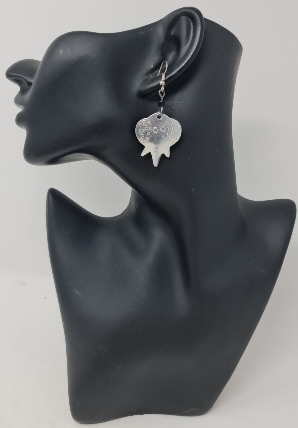 Ndovu - Hand Carved  Metal Earrings