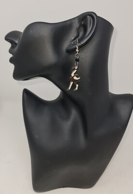Mbuni - Elegant Cow Bone Earrings - 4cm
