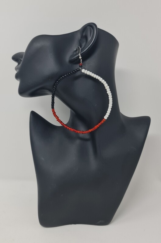 Hand Beaded Loop Earrings - Melata