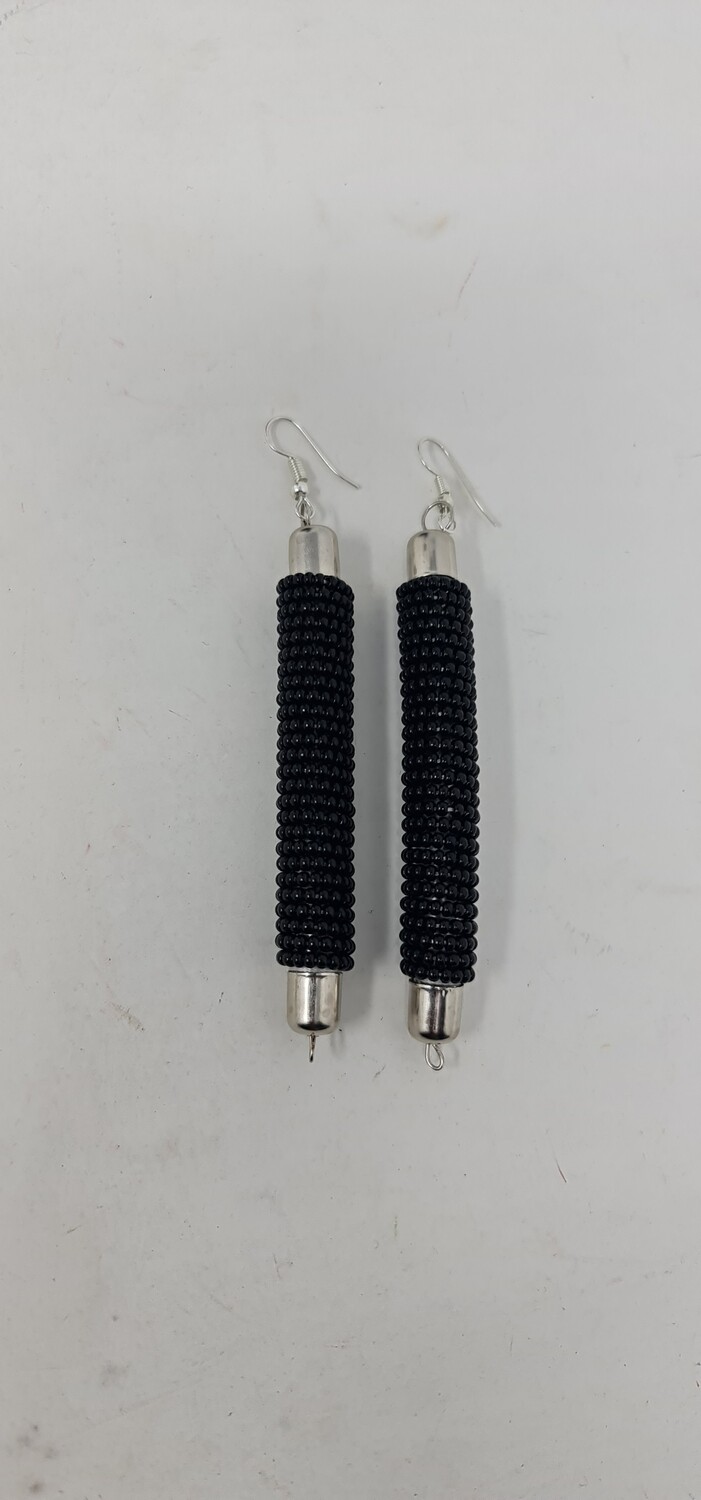 Mkaa Hand Beaded Earrings  8cm