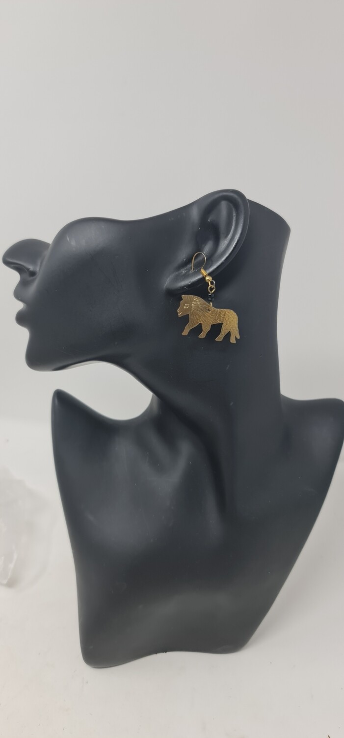 Simba Earrings - Silver 5.5cm