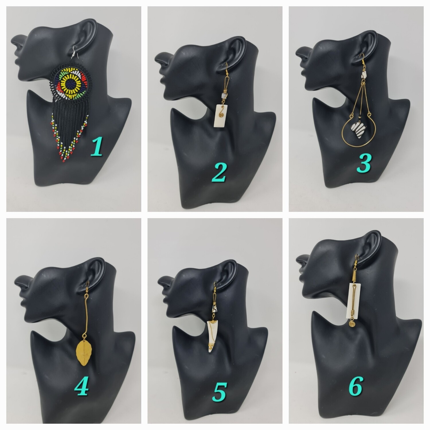 Usia - Elegant Handmade Earrings - Mix