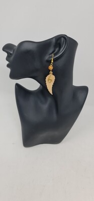 Hand Carved Wooden Earrings Length 8cm  - Wito