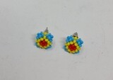 Handbeaded Stud Earrings  -  Mwenya