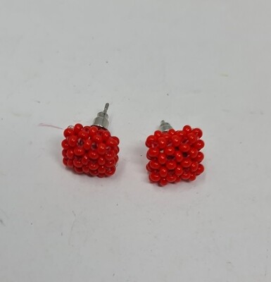 Handbeaded Stud Earrings  - kindu