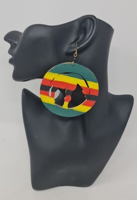Fahari -  Styled Wooden Earrings