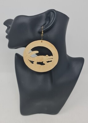 Mamba -  Styled Wooden Earrings