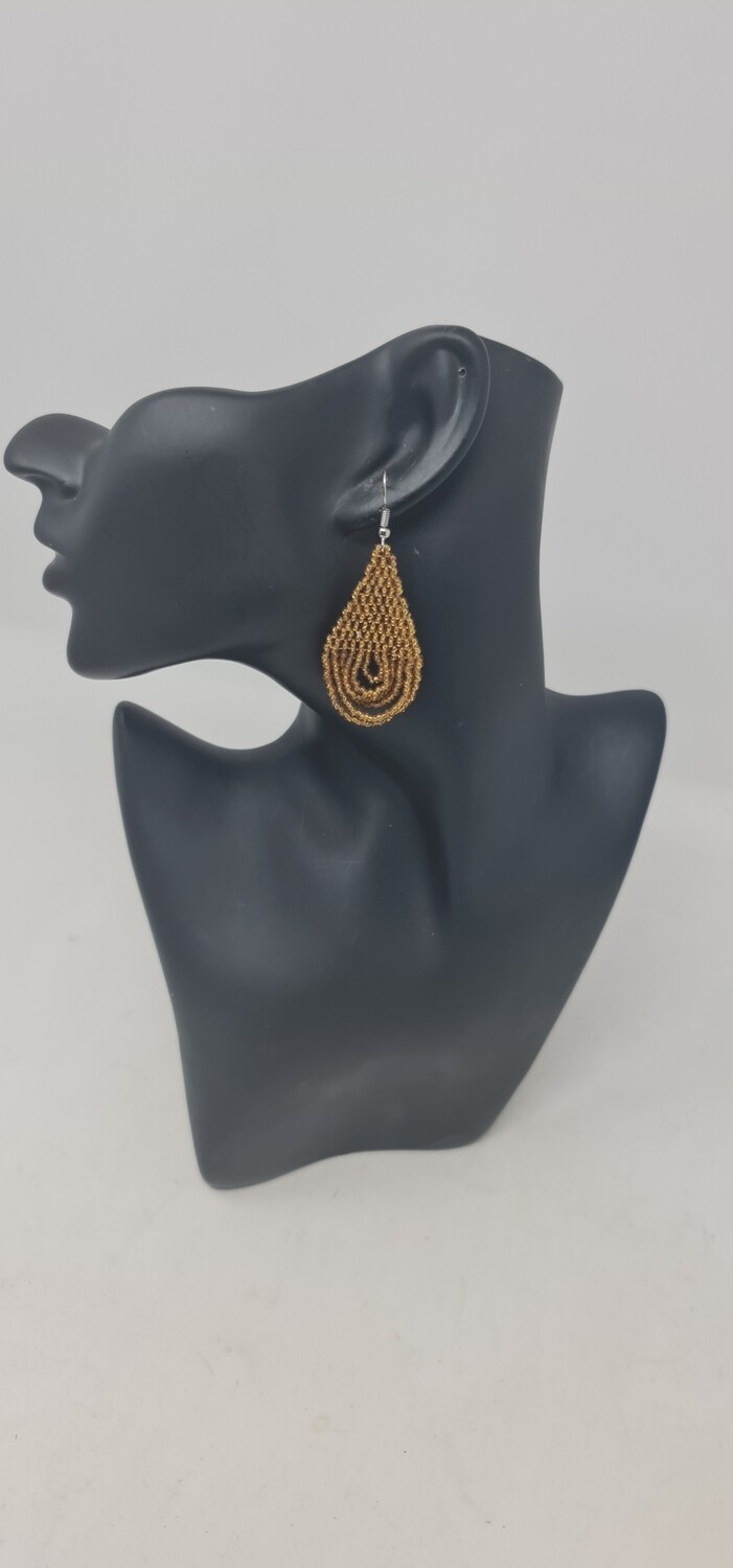 Unique Handmade Earrings - Gold