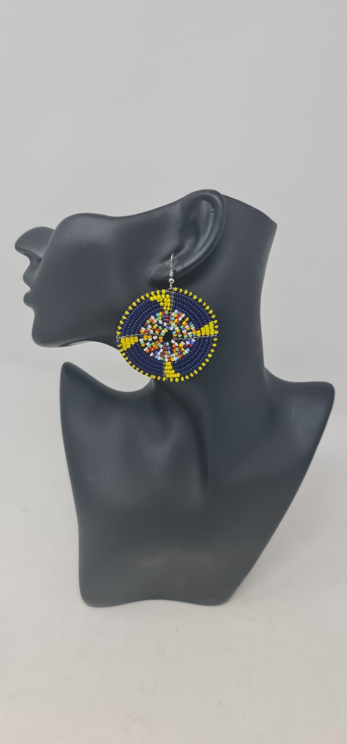 Handbeaded Earrings - Naki - 4cm