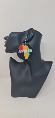 Hand Made Afrika Mduara Earrings