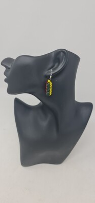 Handbeaded Earrings - 5cm - Sambi