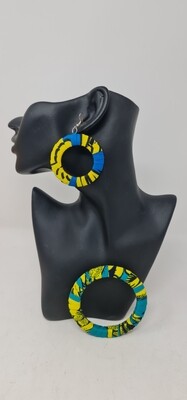 Kitenge Gift Set - Earrings and bangle