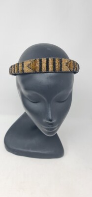 Beaded and Leather Headband - Konfo