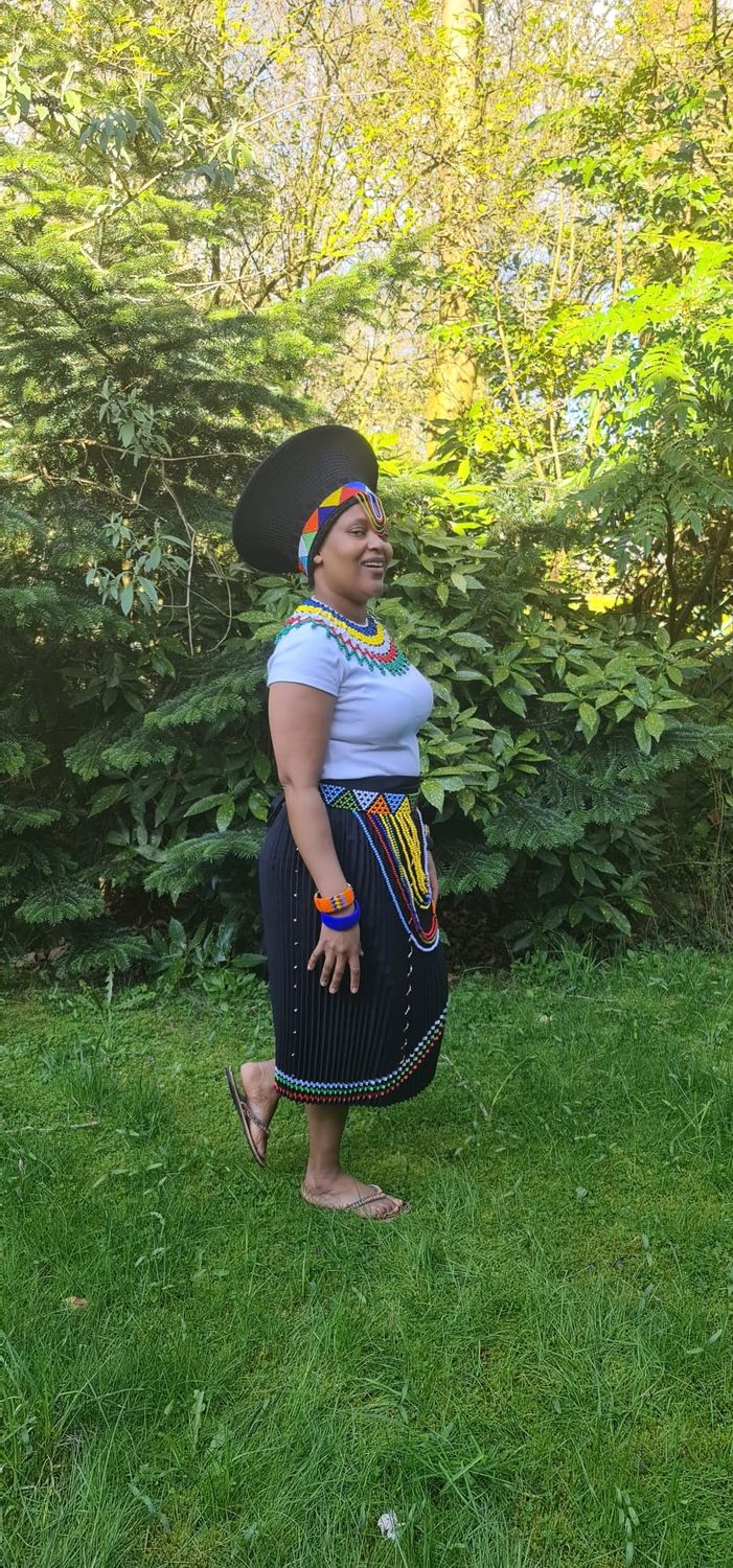 Traditional Zulu Skirt- Black- Wrapper round- length 50cm, 56cm, 65cm and 67cm