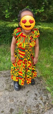 African Print Dress - Age 2/3 Years