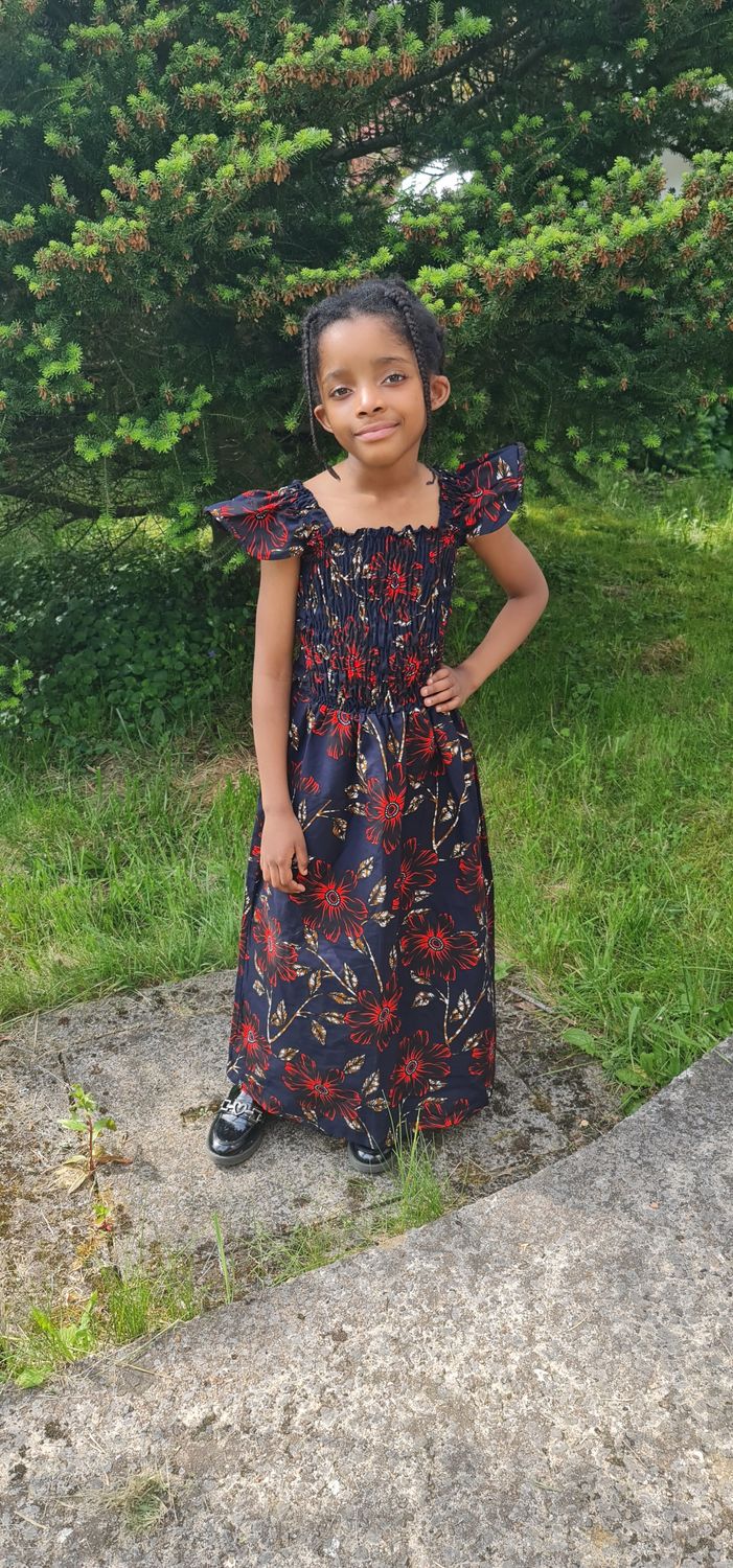 African Print Dress for Girls - Age 9/10 Years - Saleha