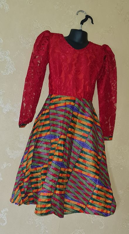 African Print Dress for Girls - Age 7/8 Years - Hila