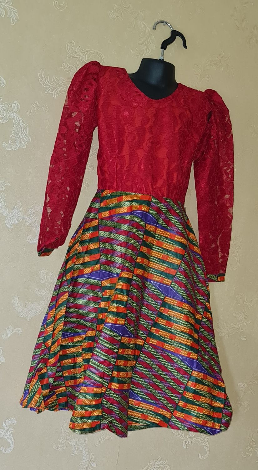 African Print Dress for Girls - Age 7/8 Years - Hila