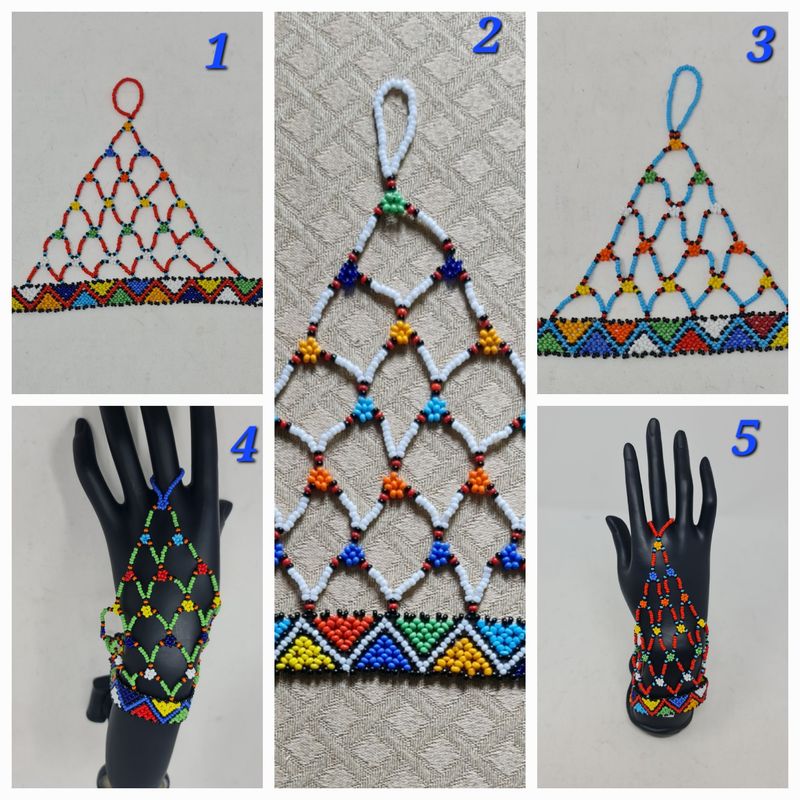 Beaded Hand Gloves - Large hand