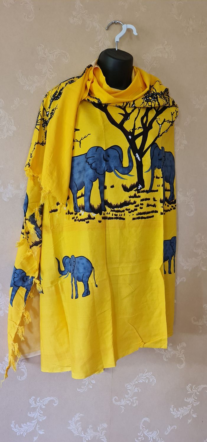 Tembo wa Njano - Sarong Wrap Bikini Wrap Swimsuit Cover Beachwear Cover Up