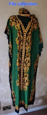 Free Size Dress and Shawl - Filo Collection - Dira - Aiesha