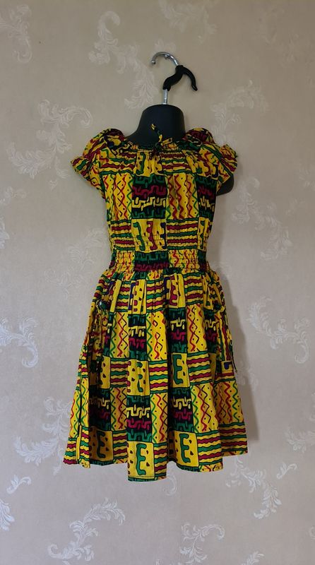 African Print Dress for Girls - Age 2 Years -  Silea
