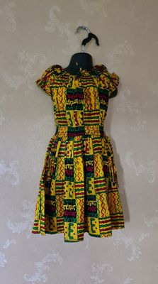 African Print Dress for Girls - Age 2 Years -  Silea